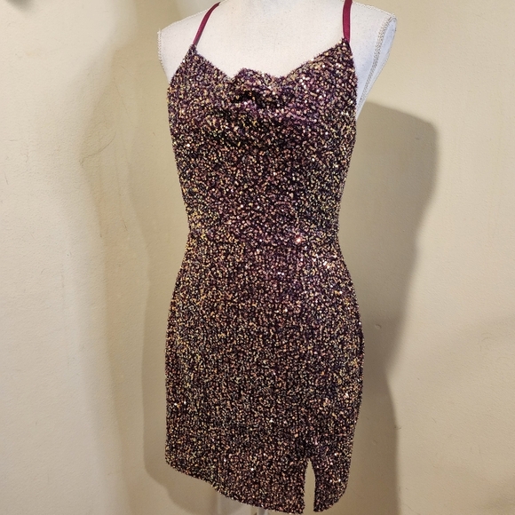 BCX Sequins Minidress size S - Picture 3 of 11